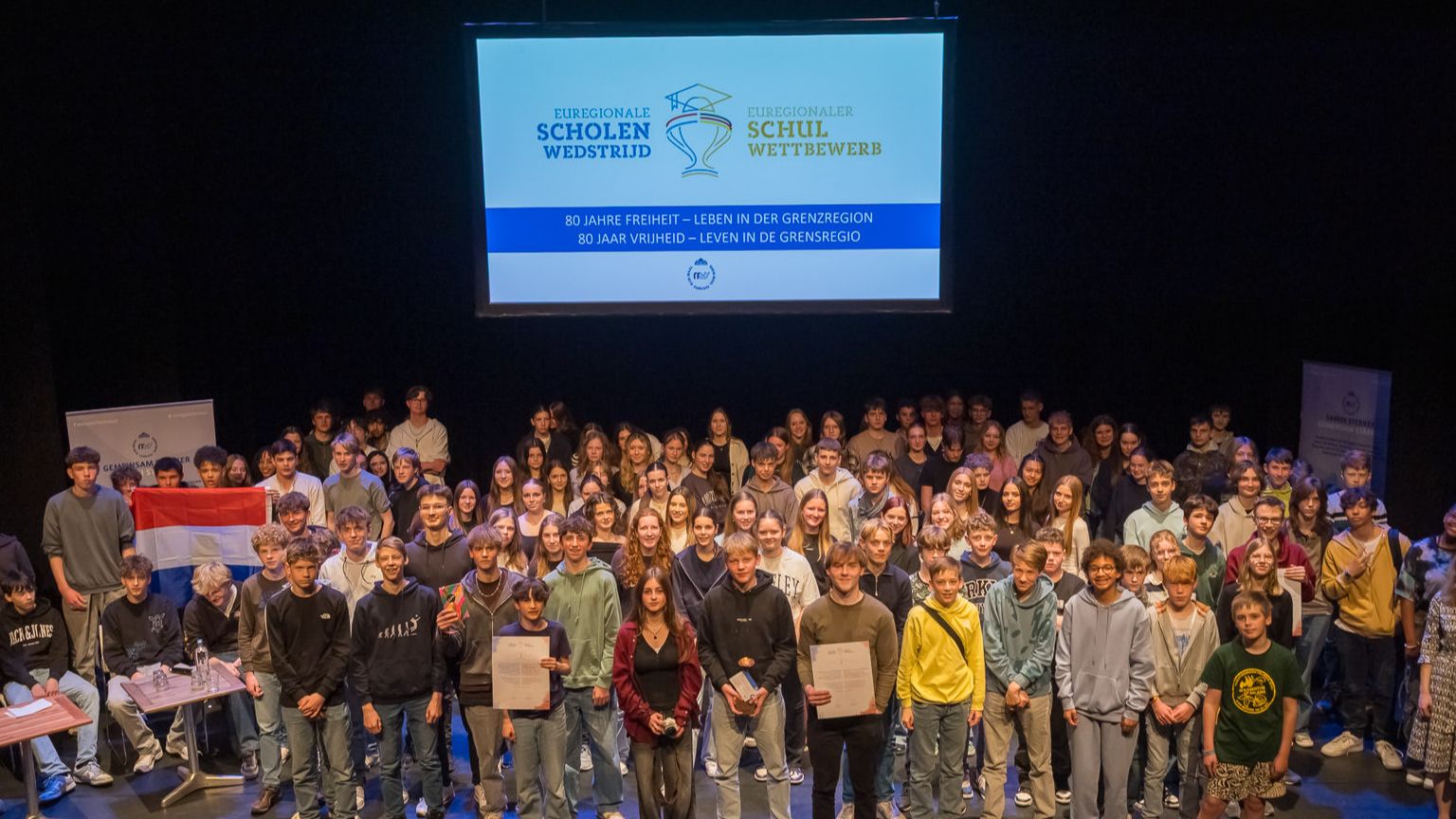 Spannende prijsuitreiking van de Euregionale Scholenwedstrijd