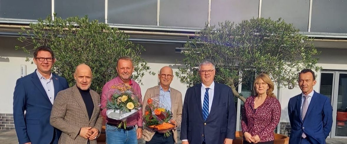 Thomas Ahls en Peter Hinze nemen afscheid van het Dagelijks Bestuur