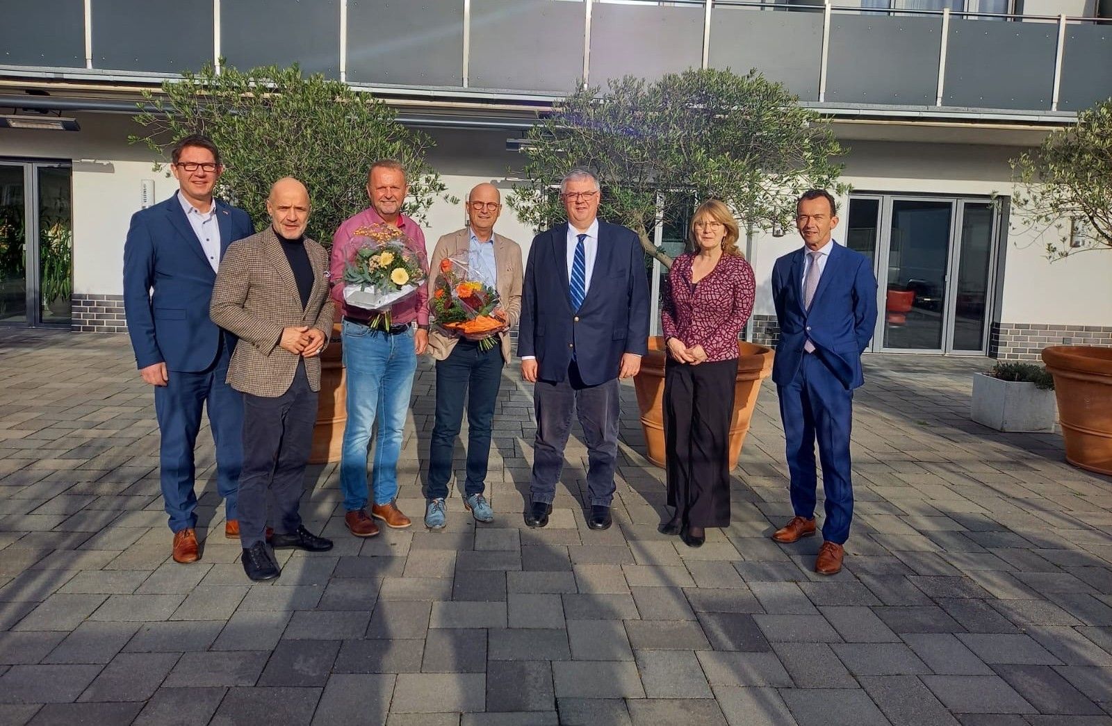 Thomas Ahls en Peter Hinze nemen afscheid van het Dagelijks Bestuur