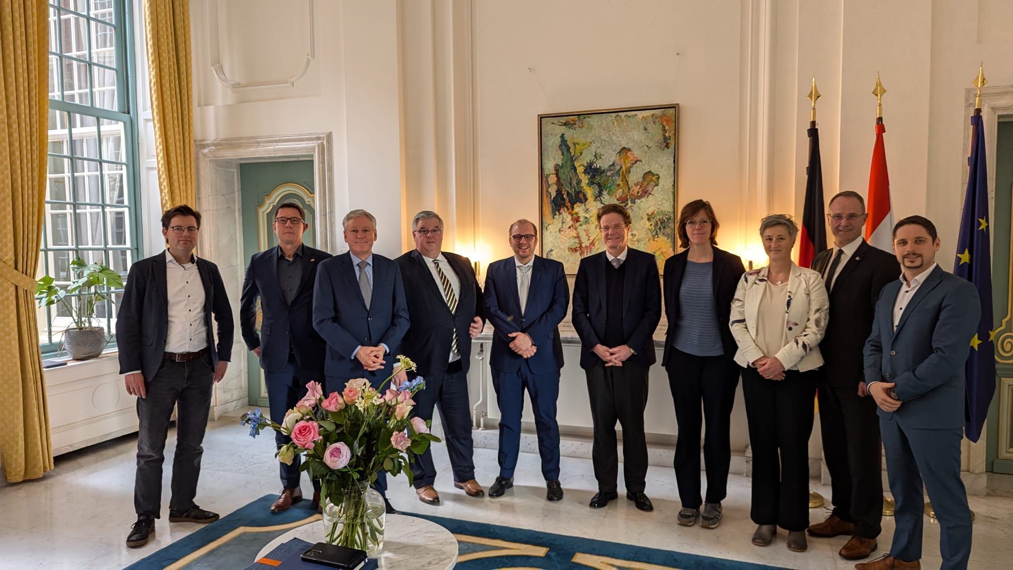 Bezoek van de Duitse ambassadeur aan Den Haag