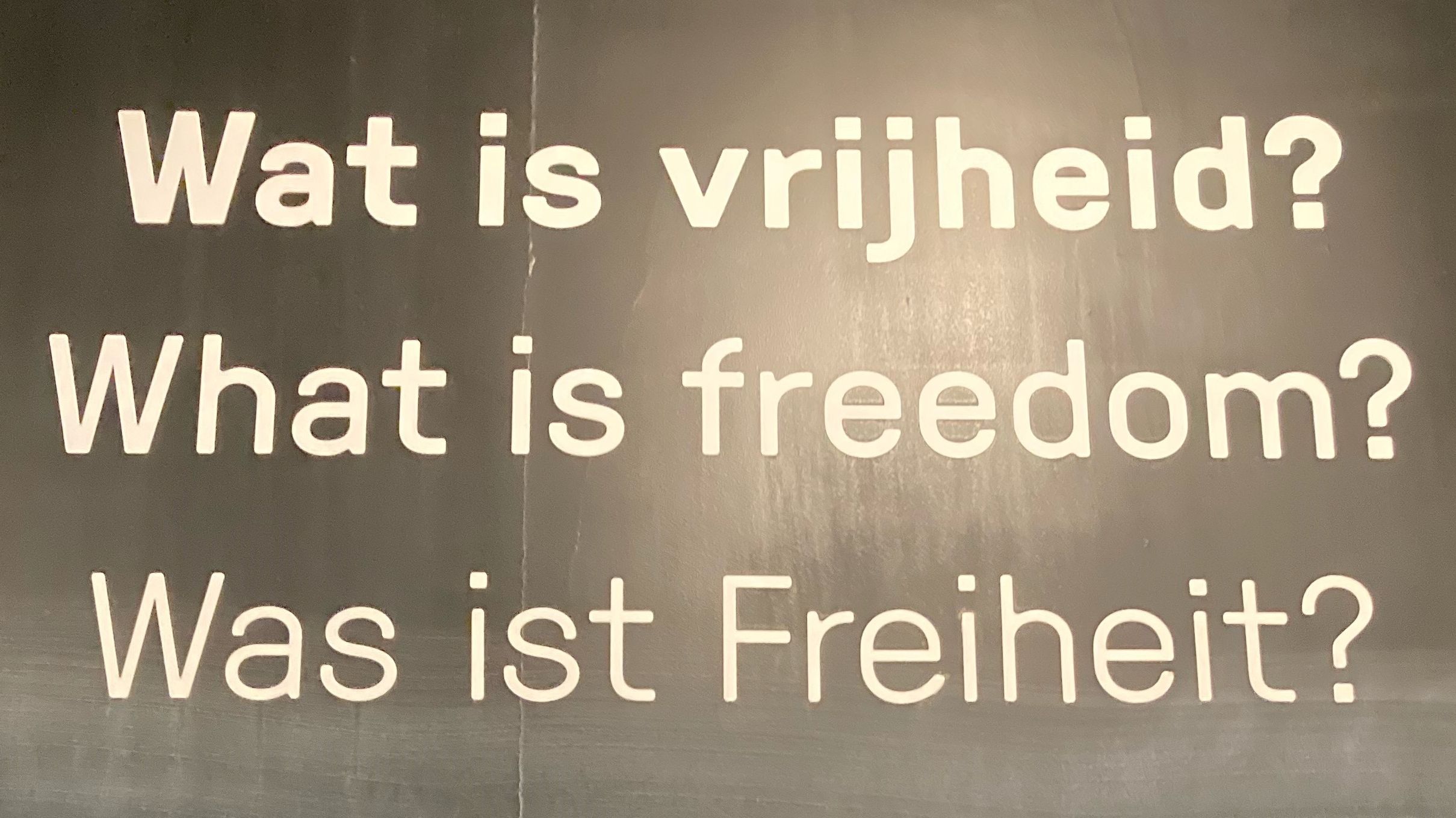 Wat is vrijheid?